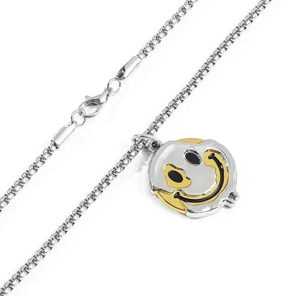 Drippy Smiley Face Necklace - Picture 3 of 5